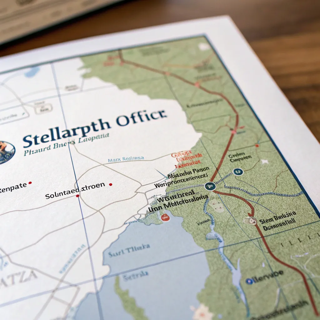 Map showing location of STELLARPATH office